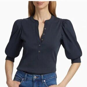 Veronica Beard Coralee Navy Top Size Small
